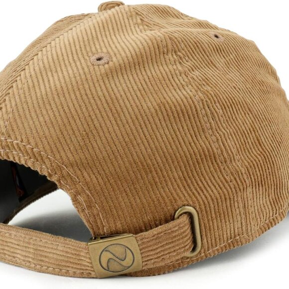 Cotton Corduroy Unstructured Baseball Cap Dad Hat - Picture 3 of 3